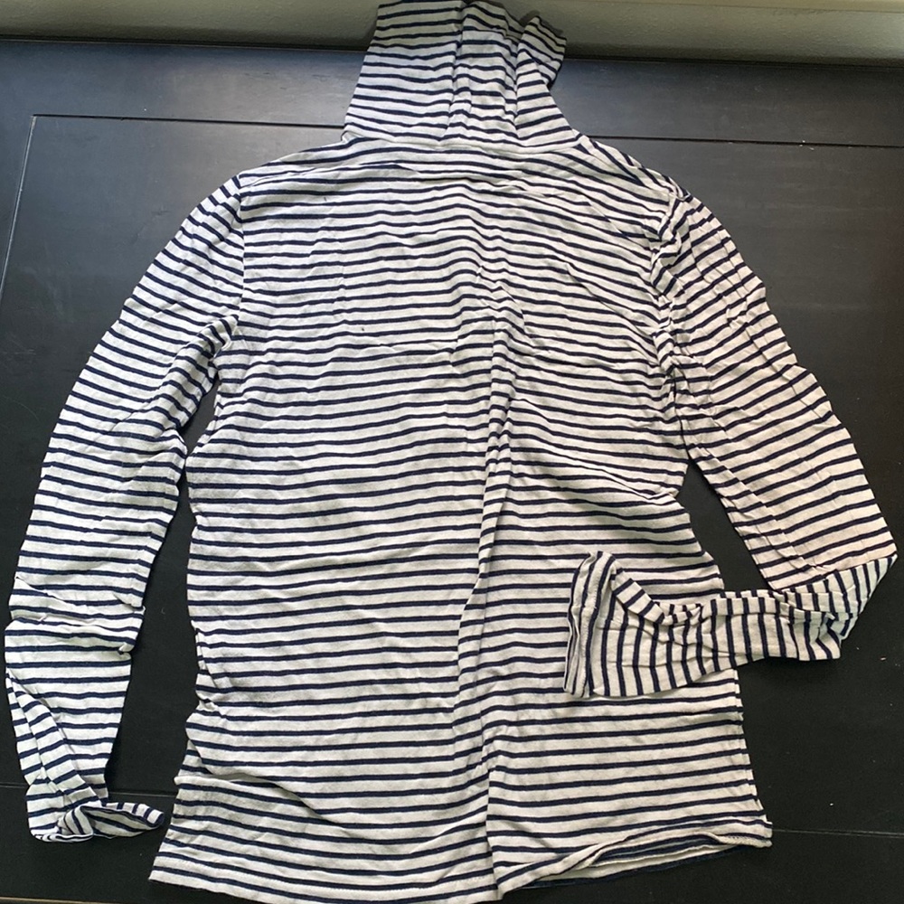 Navy striped JCrew turtle neck